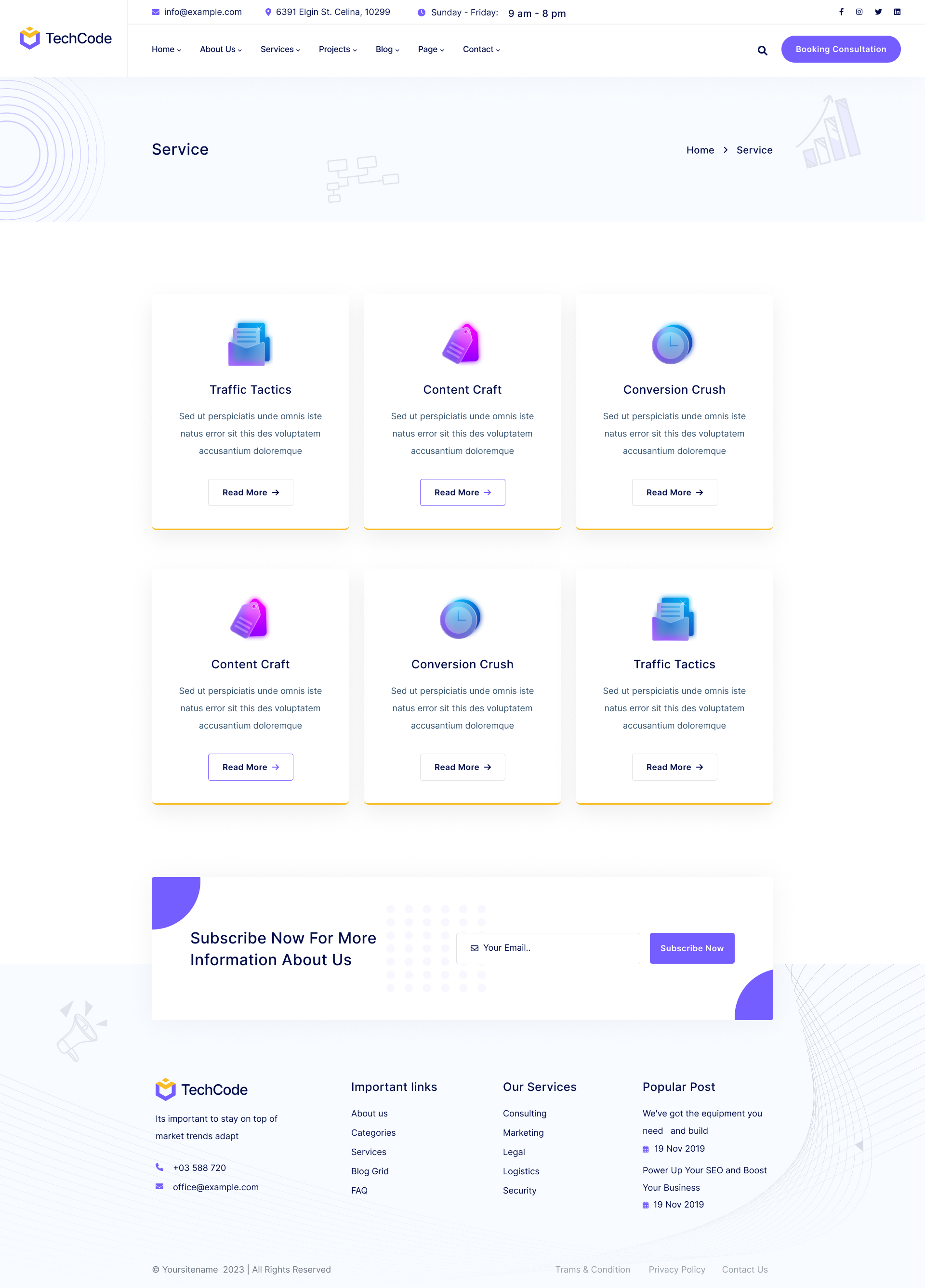 Techcode - IT Solutions & Services Figma Template by thimshop | ThemeForest