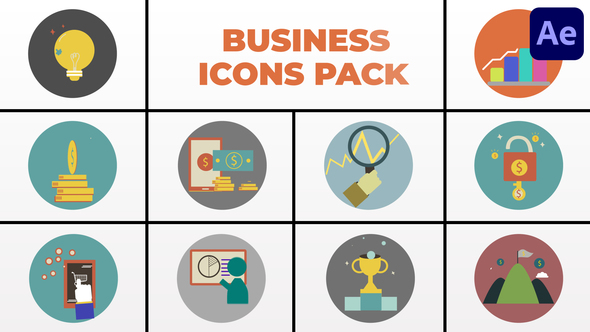 Business Icons Pack for After Effects