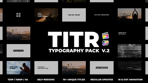 TITR | Dynamic Typography Pack | Final Cut Pro X