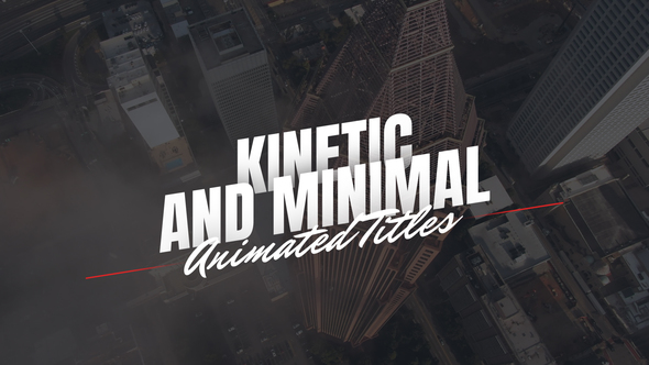 Kinetic and Minimal Animated Titles