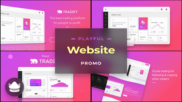 Playful Website Promo - After-Effects Template