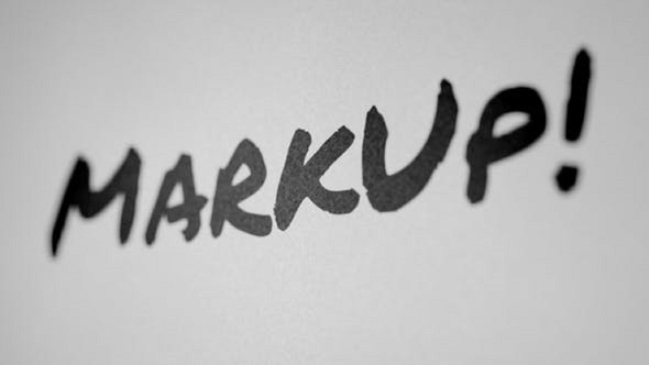 MarkUp - Animated Typeface
