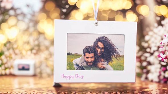 Love Story Album Video Displays template preview