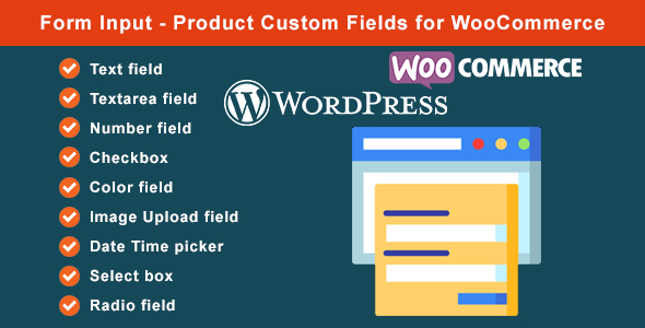 Form Input  Product Custom Fields for WooCommerce
