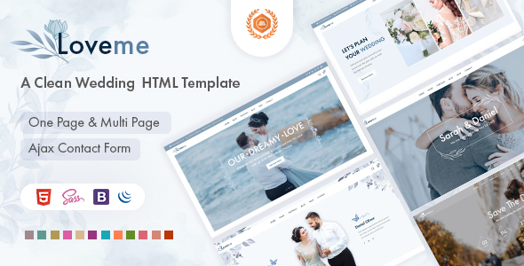 Loveme - Wedding Wedding Planner HTML5 Template