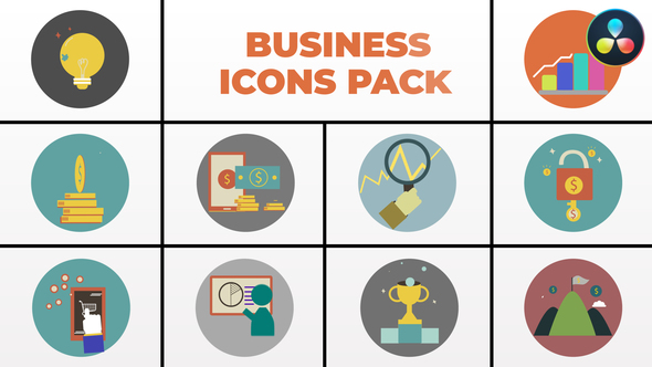 Business Icons Pack for DaVinci Resolve