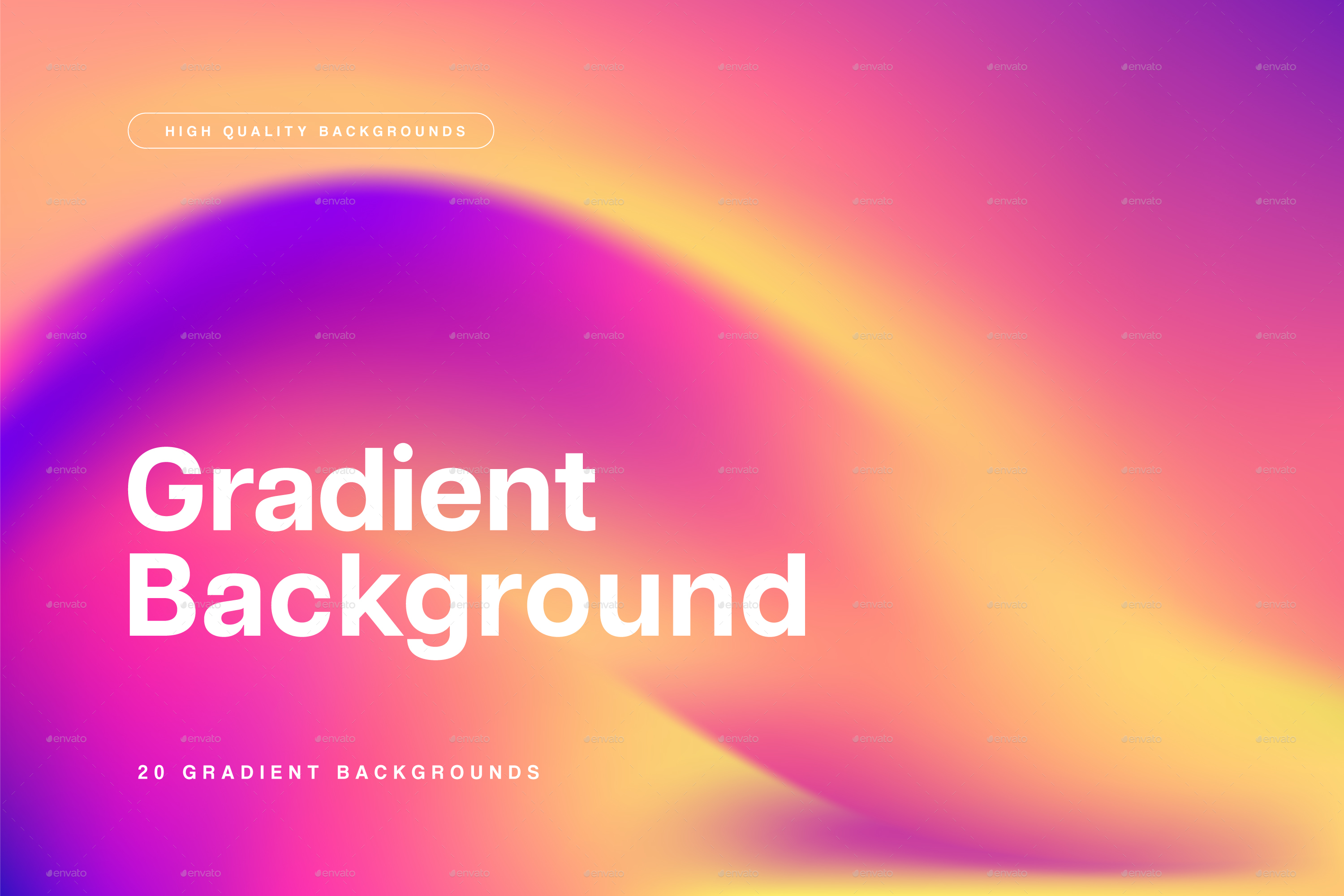 Vector Gradient Backgrounds., Vectors | GraphicRiver