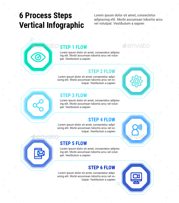 [DOWNLOAD]6 Process Steps Vertical Infographic
