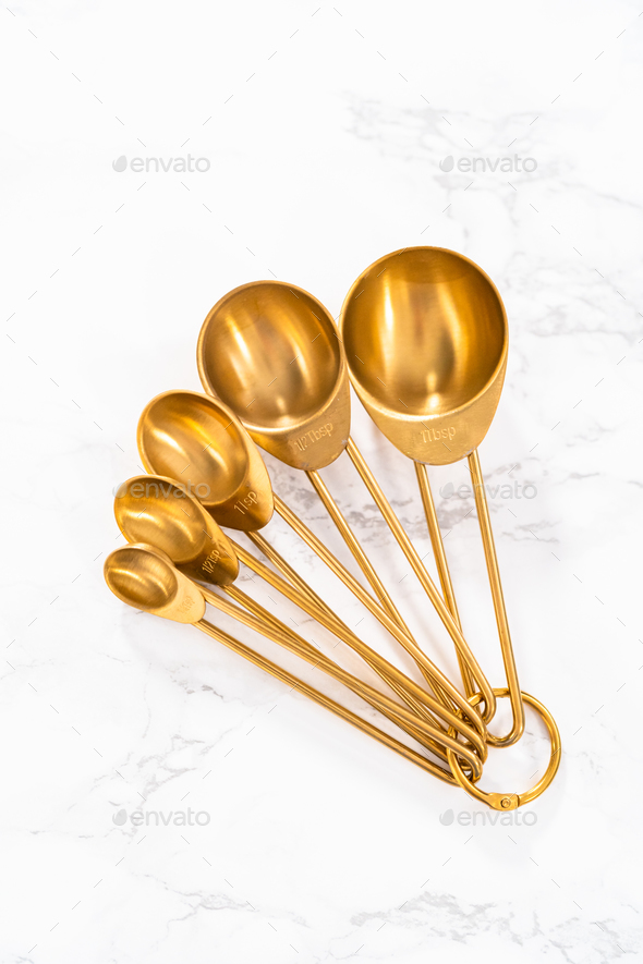 Gold Measuring Spoons - Buttercream