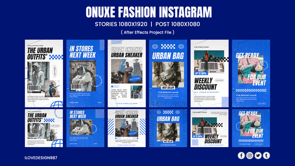 Onuxe Fashion Instagram Product Promo template preview