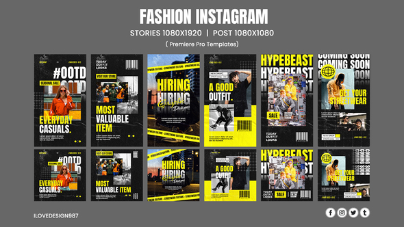 Fashion Instagram | MOGRT File