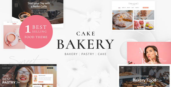 Cake Bakery - Pastry WP by nicdark | ThemeForest