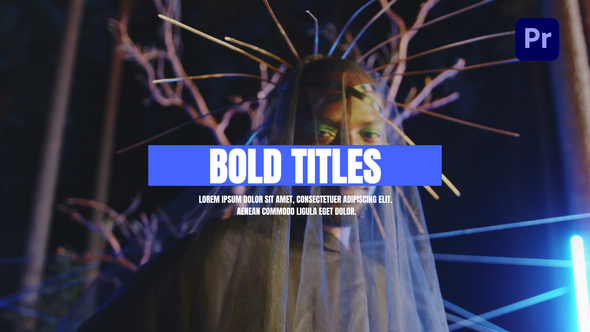 Bold Design Titles for Premiere Pro