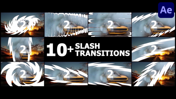 Slash Transitions | After Effects