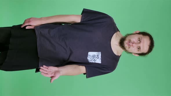 Portrait of a Man Looking at the Camera and Saying you are to Blame Points His Finger at the alt