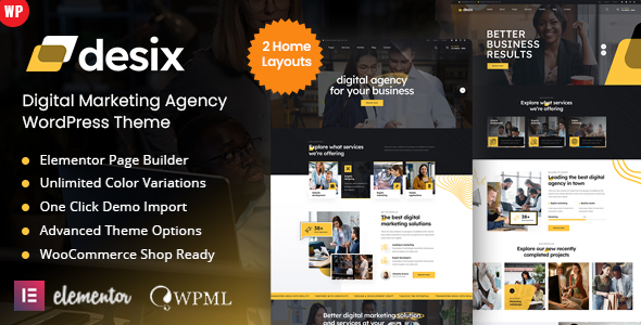 Desix – Digital Marketing Agency WordPress Theme