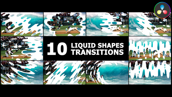 Liquid Shapes Transitions | DaVinci Resolve