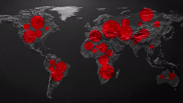 Abstract Cinematic Info Land World Map Spread alt