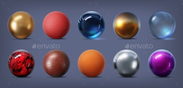 3d Texture Spheres