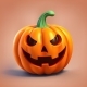Cute 3d Funny Halloween Pumpkin Vector