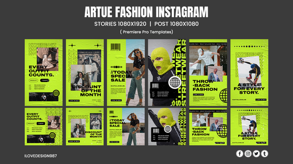 Artue Fashion Instagram | MOGRT File