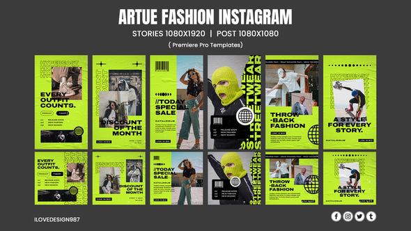 Artue Fashion Instagram | MOGRT File alt