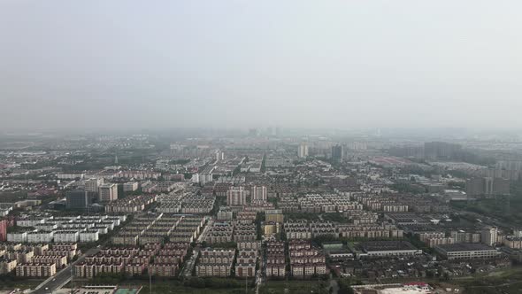 Aerial China City, Suburbs alt