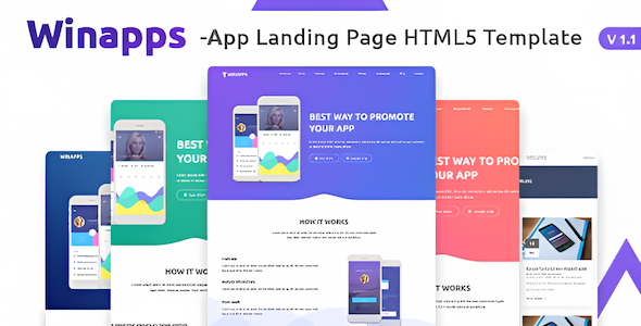 Winapps - App Landing Page HTML Template