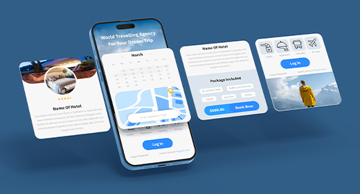 Mobile Phone Display with popped up changeable screens