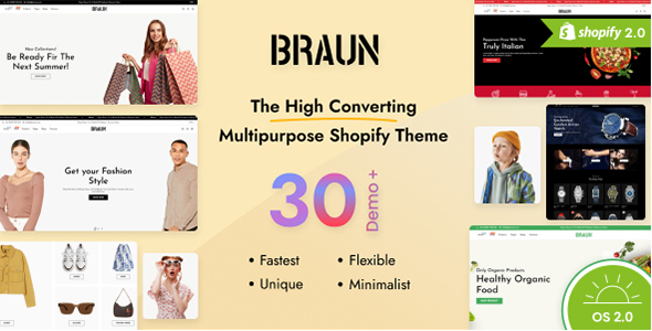 Braun – Multipurpose Shopify Theme OS 2.0 – Multilanguage – RTL Support