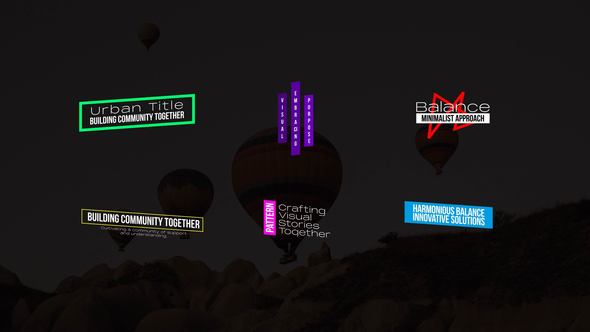 Creative Titles for After Effcets Titles template preview