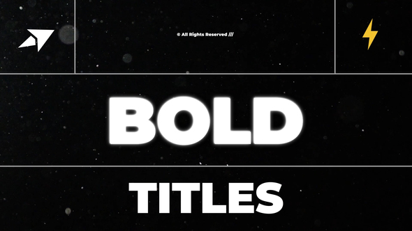 Bold Titles | AE Titles template preview