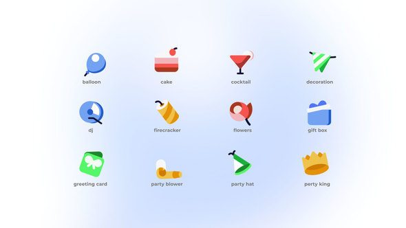 Party - Flat Icons