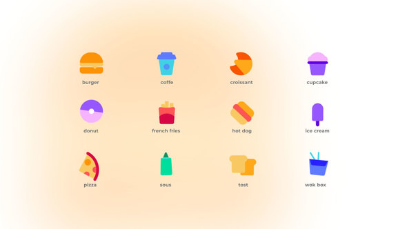 Fastfood - Flat Icons