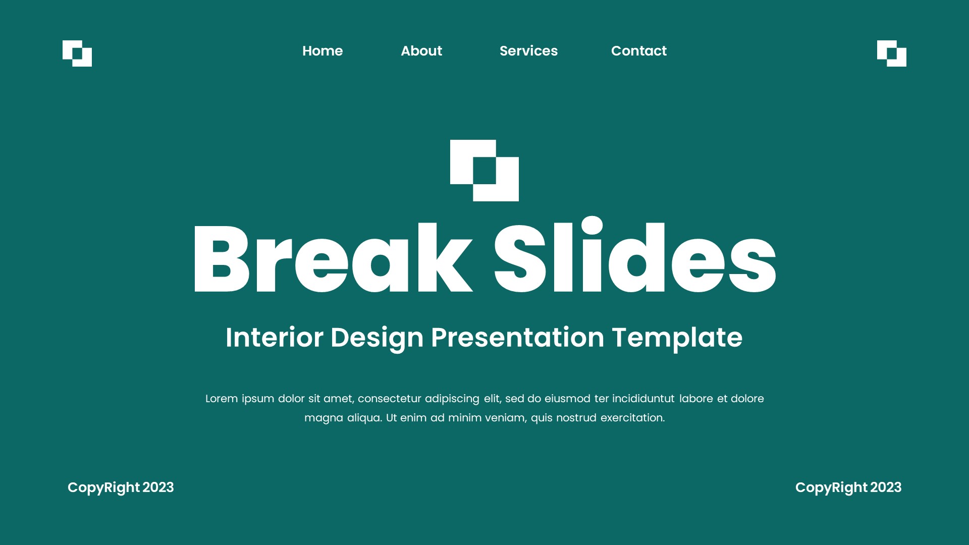 Interest - Interior Design Powerpoint Template, Presentation Templates