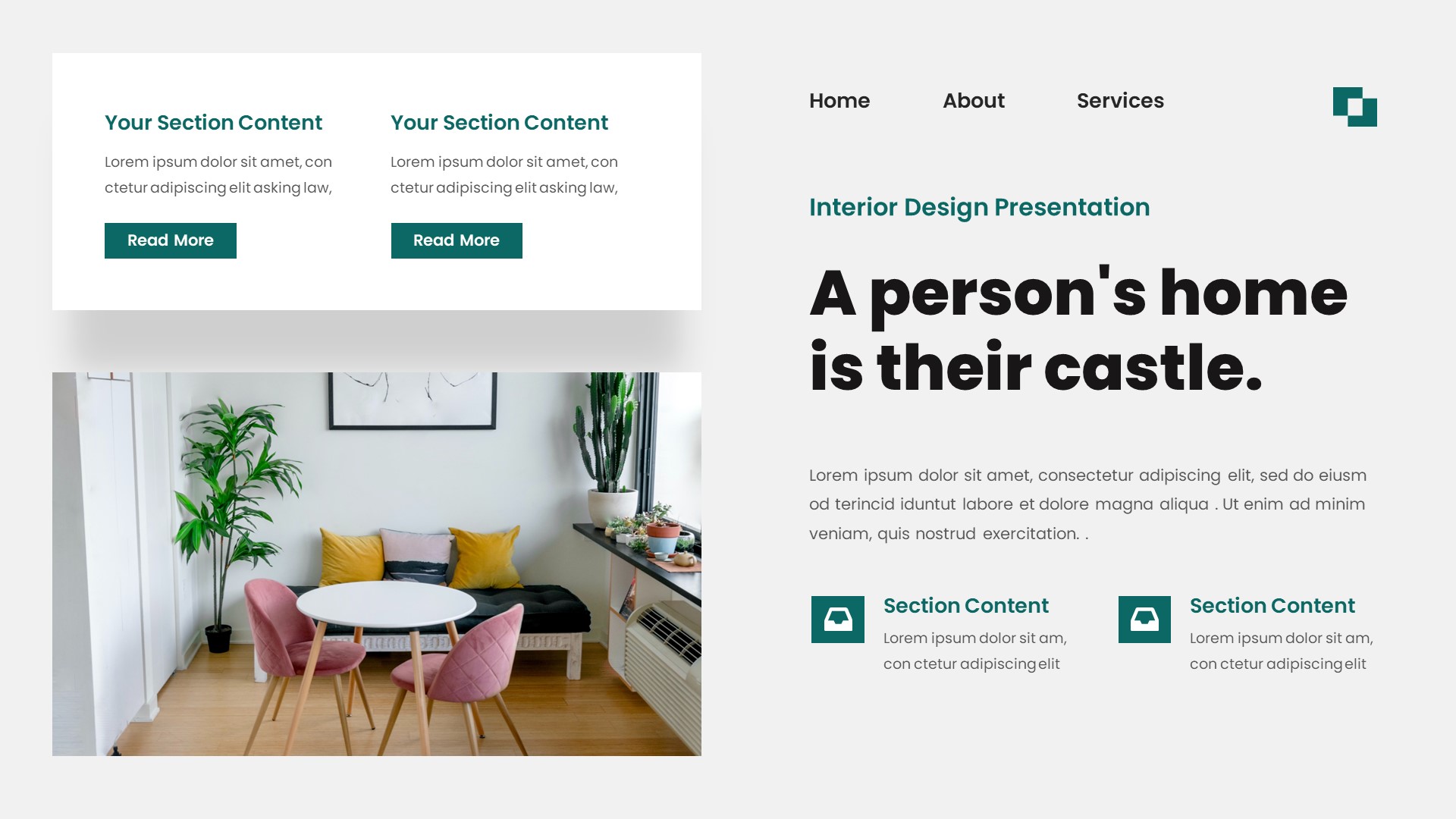 Interest - Interior Design Keynote Template, Presentation Templates
