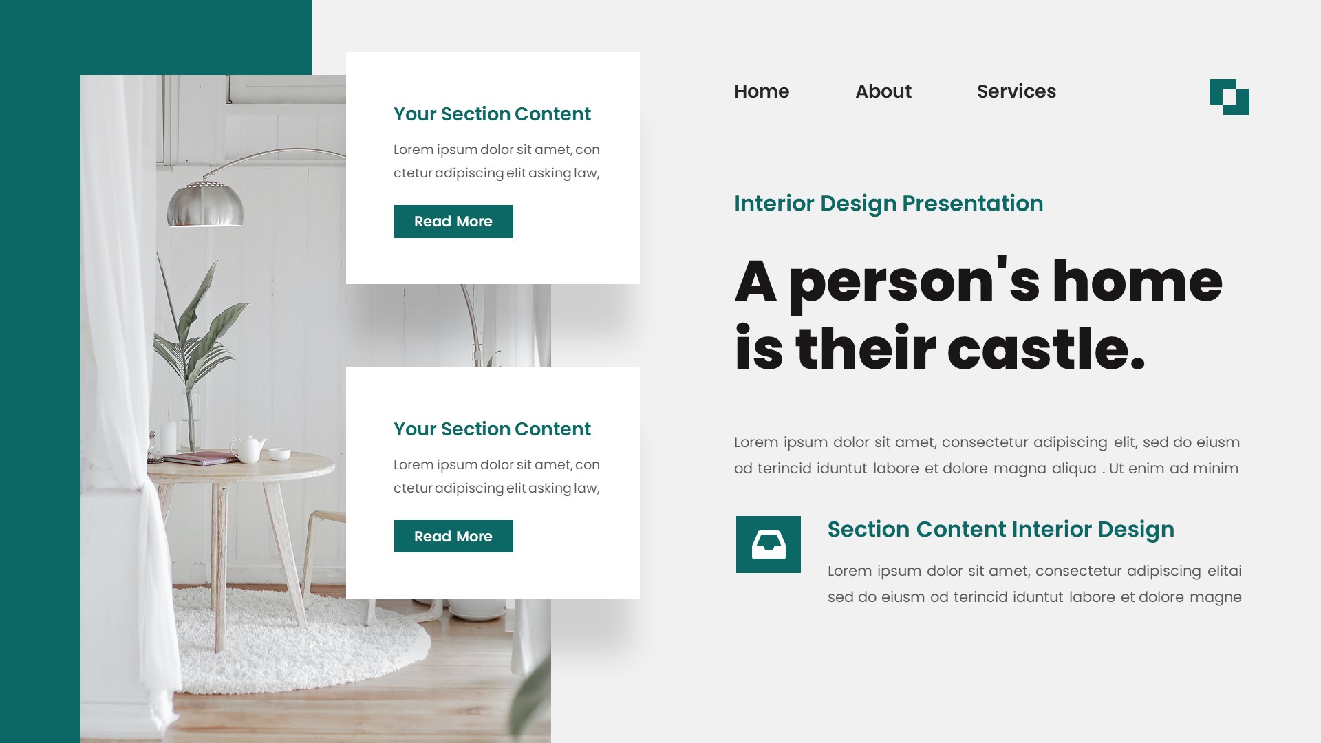 Interest - Interior Design Keynote Template, Presentation Templates