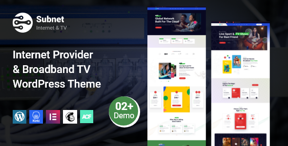 Subnet – Internet Provider & Broadband TV WordPress Theme