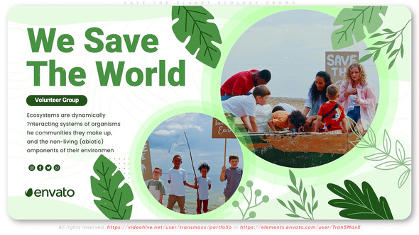Save The Planet Ecology Promo