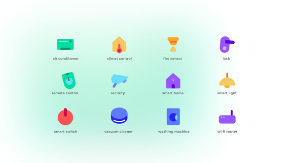 Smart Home - Flat Icons