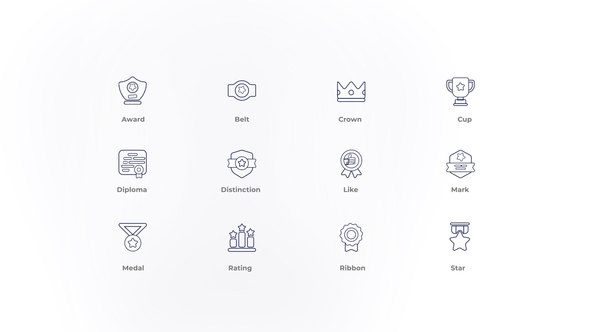 Award  - Outline Icons