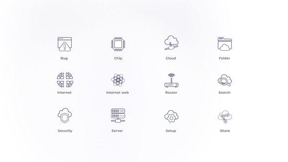 Cloud Technology  - Outline Icons