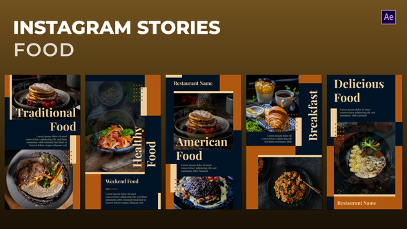 Food Instagram Stories Product Promo template preview
