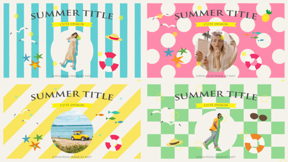 Summer Title Titles template preview