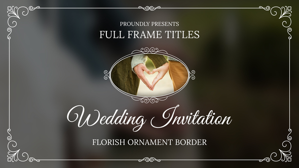 Wedding Invitation with Photo | Premiere Pro