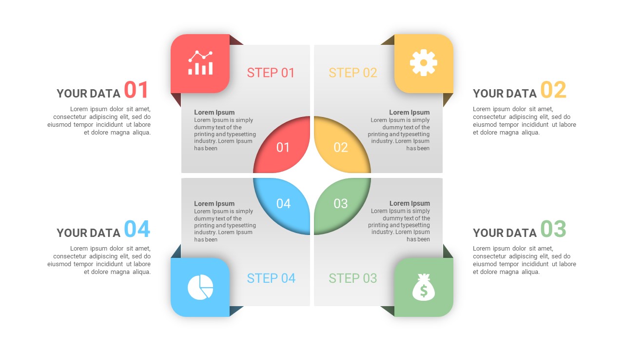 Square Infographics PowerPoint Template by CiloArt | GraphicRiver