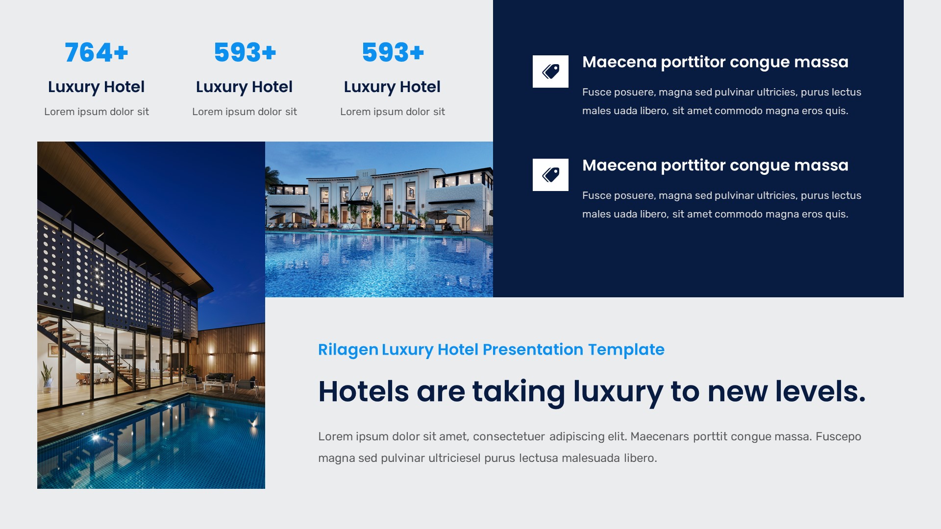 Rilagen - Luxury Hotel Powerpoint Template, Presentation Templates