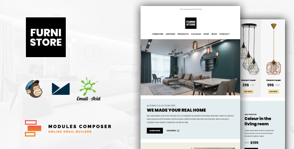 Furnistore – E-Commerce Responsive Furniture and Interior design Email