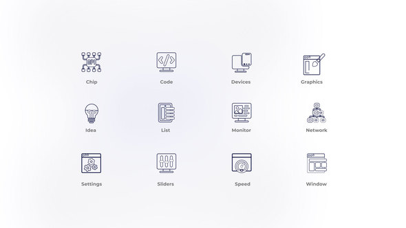 Design and Development  - Outline Icons