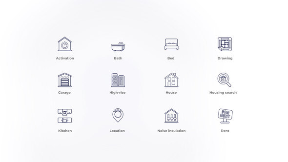 Real Estate  - Outline Icons